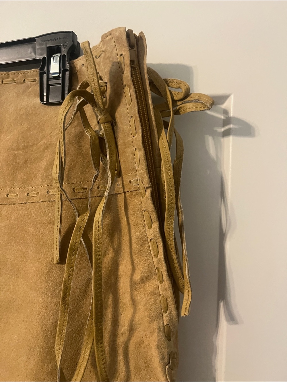 Scully Suede Leather High Rise Wrap Fringe Midi Skirt XL NWT Festival Western - Picture 13 of 16